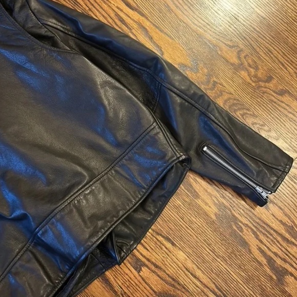 Terminator 2 Style Genuine Leather Jacket - Made in Canada - Picture 5 of 8